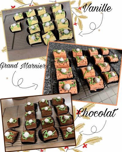 Bûchettes Crème au Beurre ( Vanille, Chocolat, Café, Praliné, Grand Marnier )